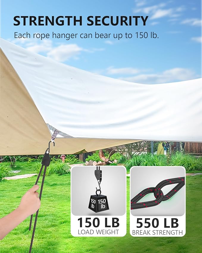 Kayak Straps Tie Downs 8 Pack Set, Roof Rack Straps Adjustable Ratchet Tie Do...