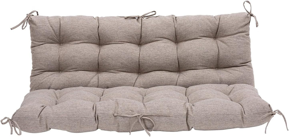 QILLOWAY Outdoor Swing Cushion Waterproof Replacement Cushion for 3 Seater Po...