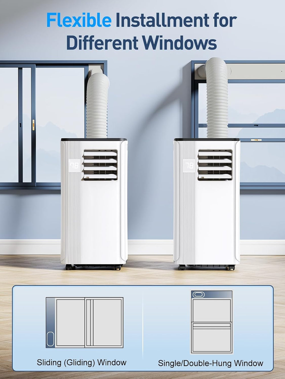 Portable Air Conditioners - 2026 Upgraded 10000 BTU Portable AC for Room up t...