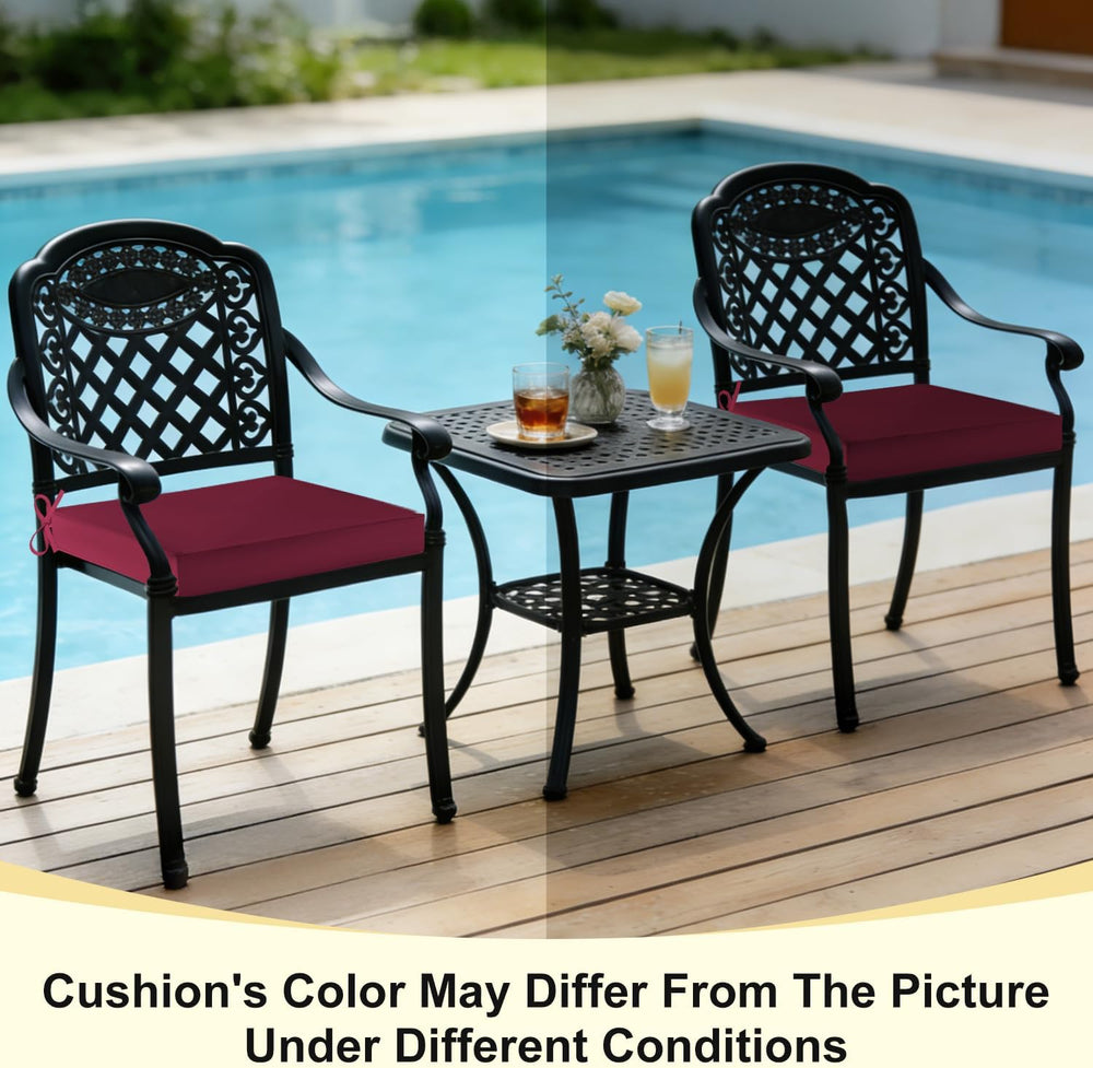 downluxe Waterproof Outdoor Chair Cushions Set of 4, 19" x 19" x 3&...