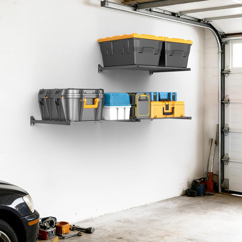 Heavy Duty Garage Wall Shelves, Metal Storage Shelves (33" x 24")
