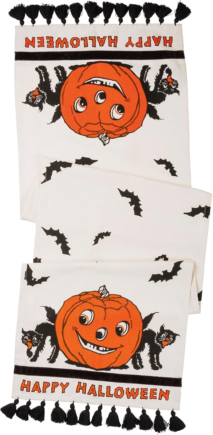 Primitives by Kathy Happy Halloween Table Runner