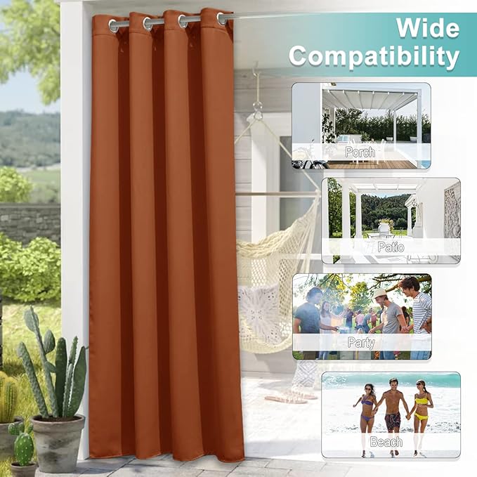 NICETOWN Patio Door Curtains Room Darkening 95" L by 84" W, Thermal...