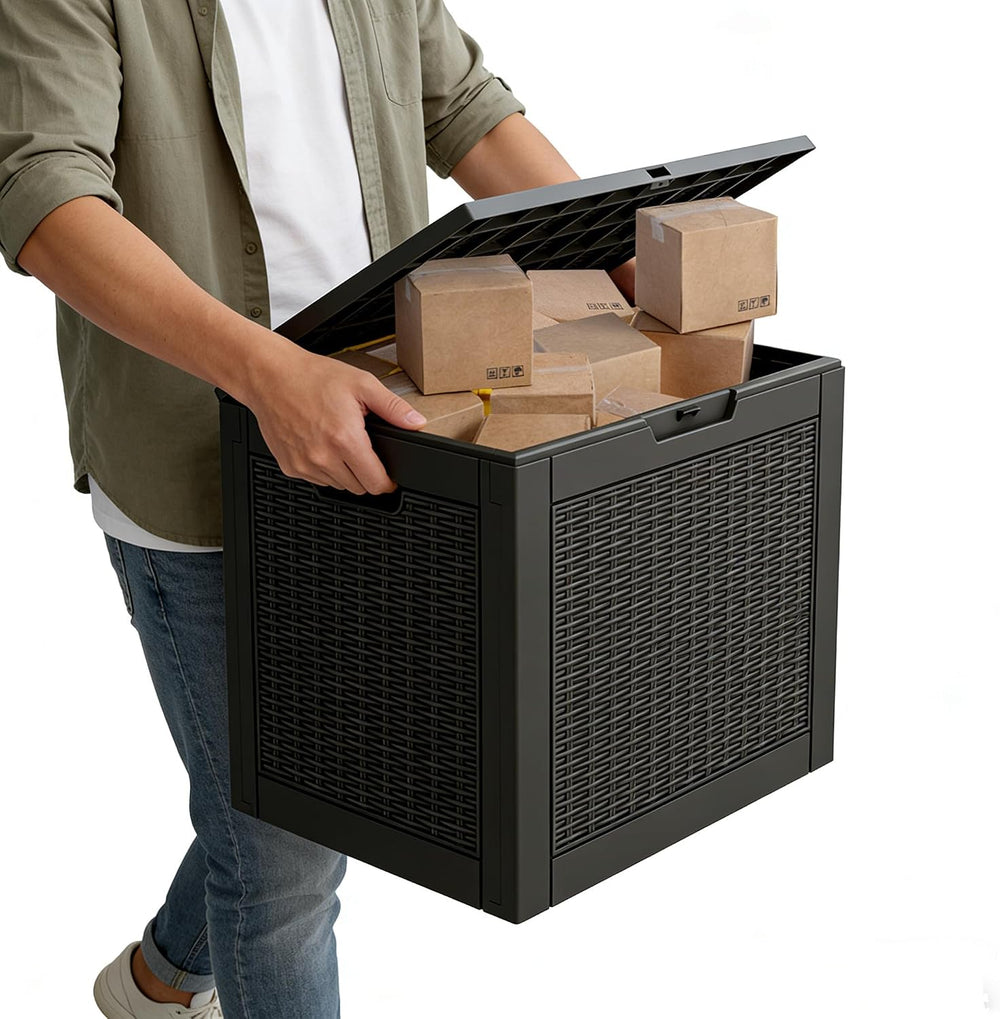 31 Gallon Outdoor Storage Box Waterproof Deck Box Patio Storage-2 Box