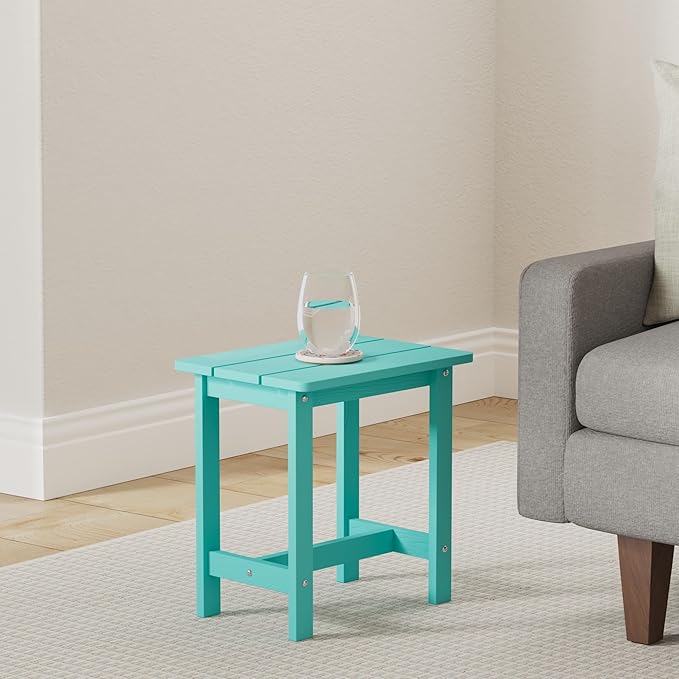LUE BONA Outdoor Side Table, HDPS Small Outdoor Table, Adirondack Side Table,...