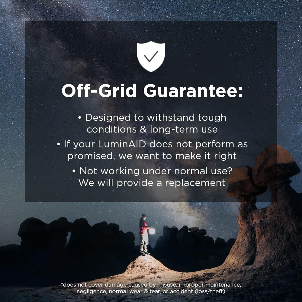 LuminAID Survivor Inflatable Solar LED Camping Lantern & Dual Phone Charger