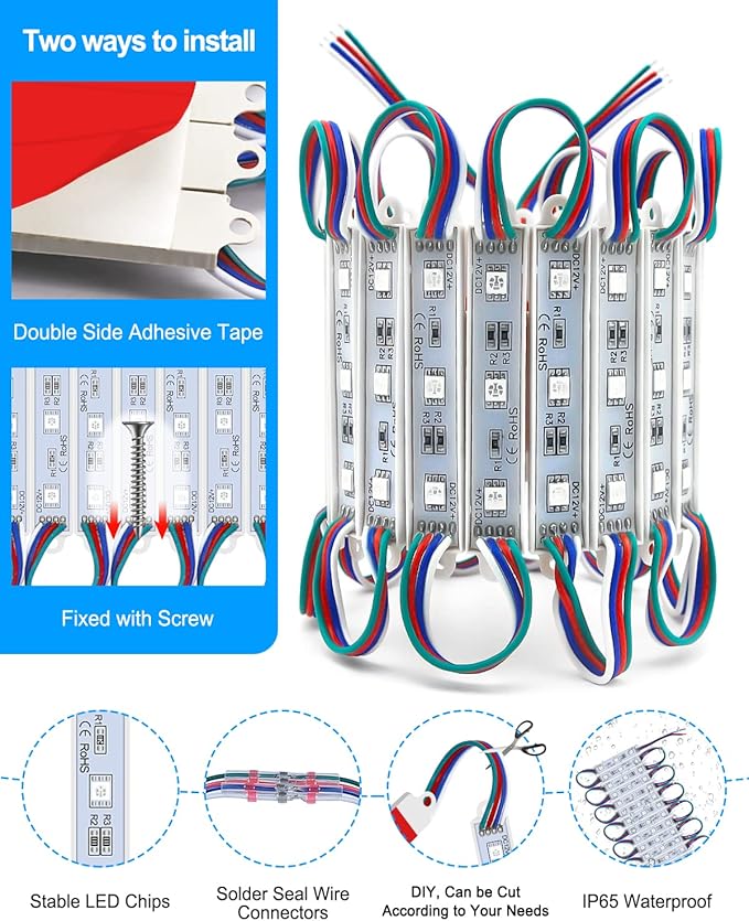 LED Storefront Lights for Business Waterproof Decorative Light for Advertisin...