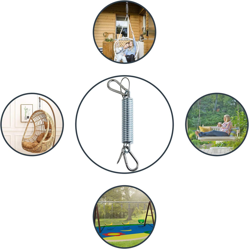 2 Pack Heavy Duty Swing Springs, 700LB Stainless Steel Porch Swings Kit