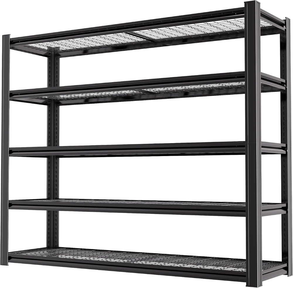 5-Tier Heavy Duty Garage Shelving, 5,000 lbs Capacity Adjustable Metal Storag...