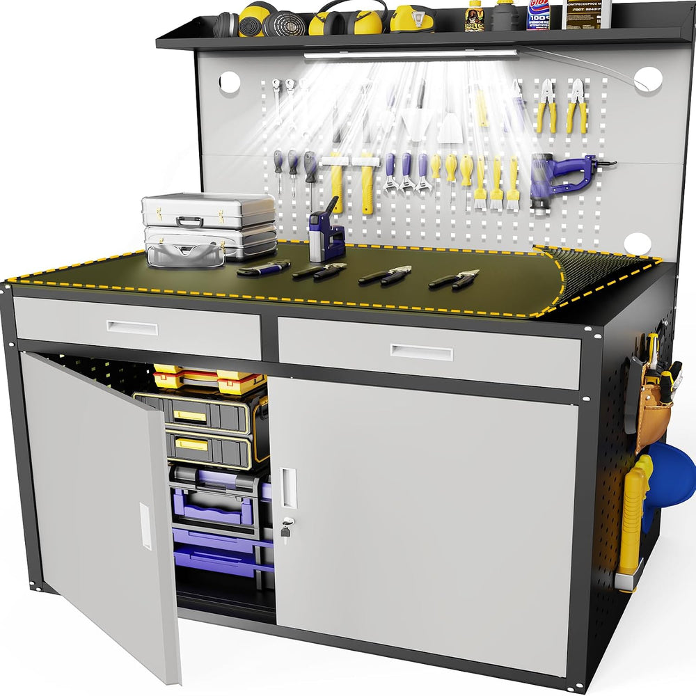 48" Workbench,Heavy Duty 2500 LBS Capacity Work Benches for Garage