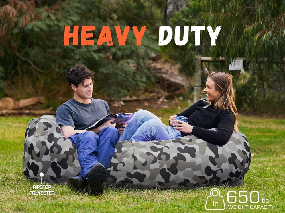 WEKAPO Inflatable Couch Air Lounger Chair - Camping & Beach Accessories, ...
