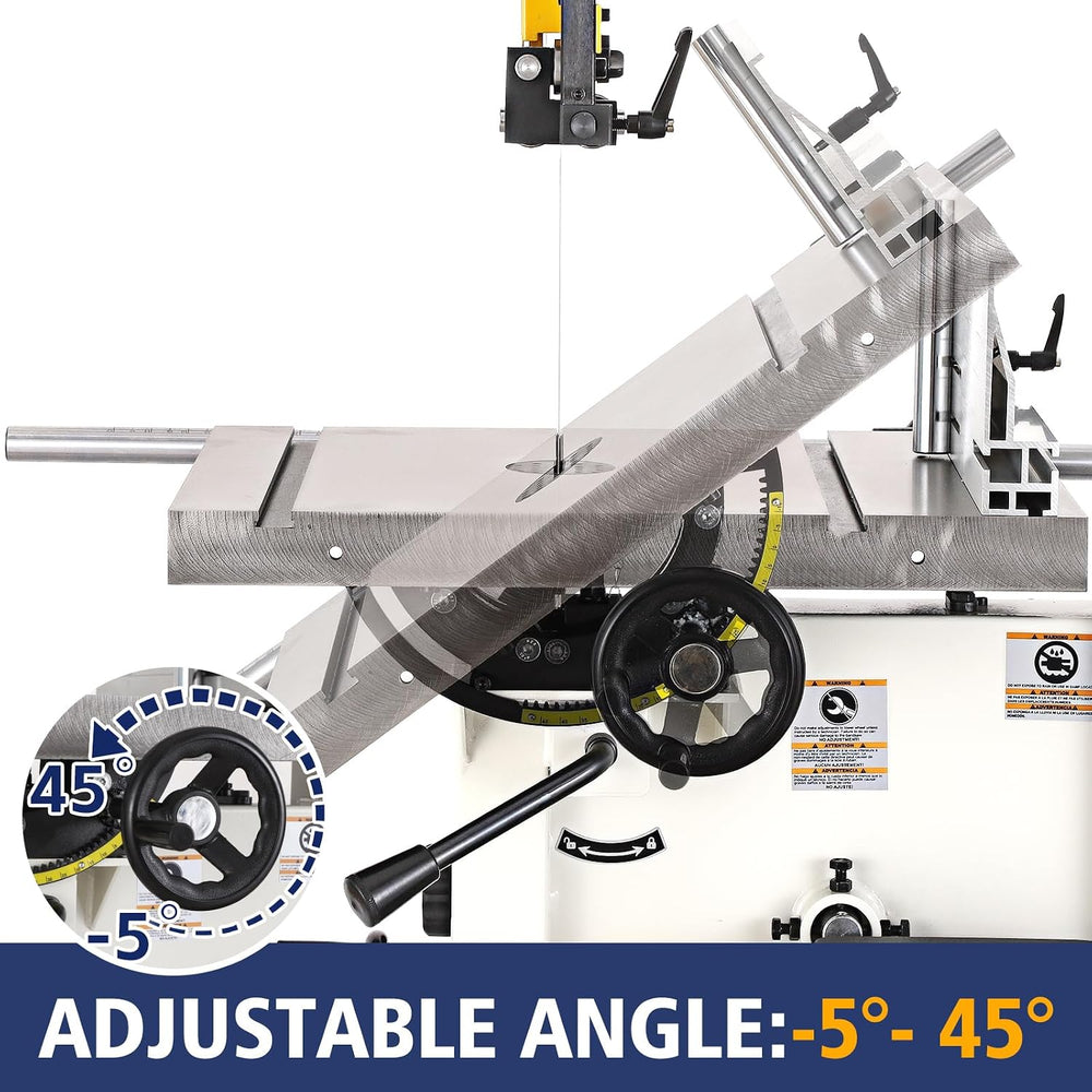 Band Saw, 14 Inch Bandsaw for Woodworking, 1445 & 2950 FPM Dual-Speed Ban...