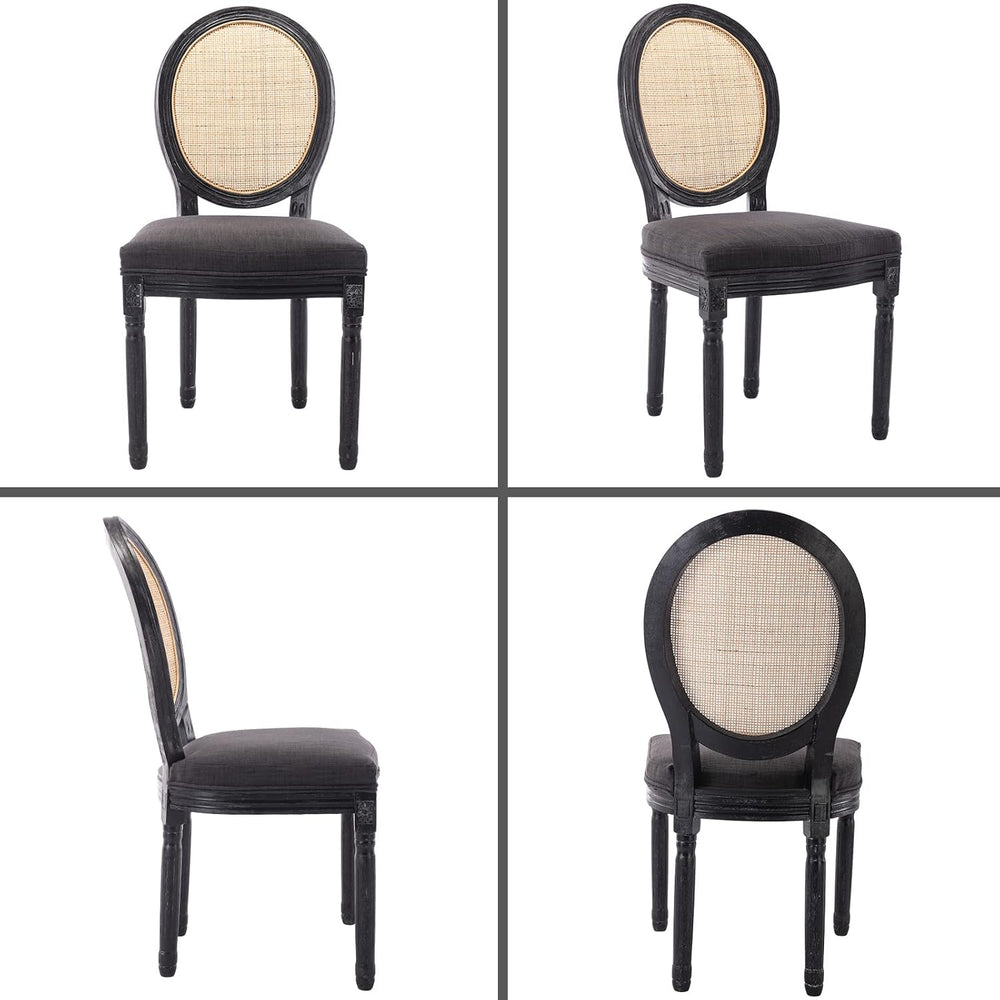 Farmhouse Dining Chairs Set of 2, French Country Dining Room Chairs