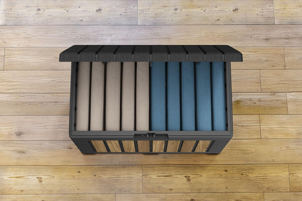 Keter Signature Collection 50 Gallon Resin Deck Box Organization and Storage ...