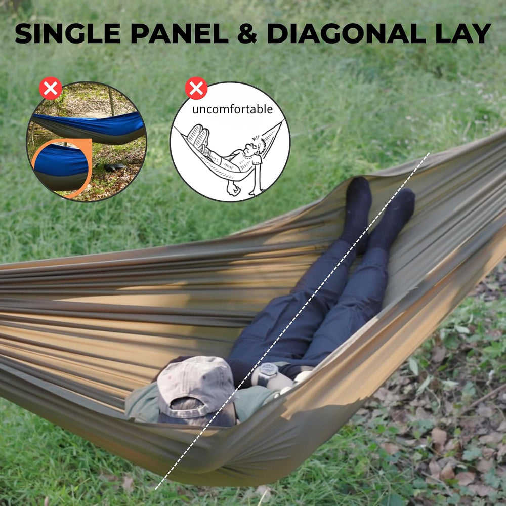 Onewind 11ft Ultralight Camping Hammock for Hiking Backpacking, Dark Grey