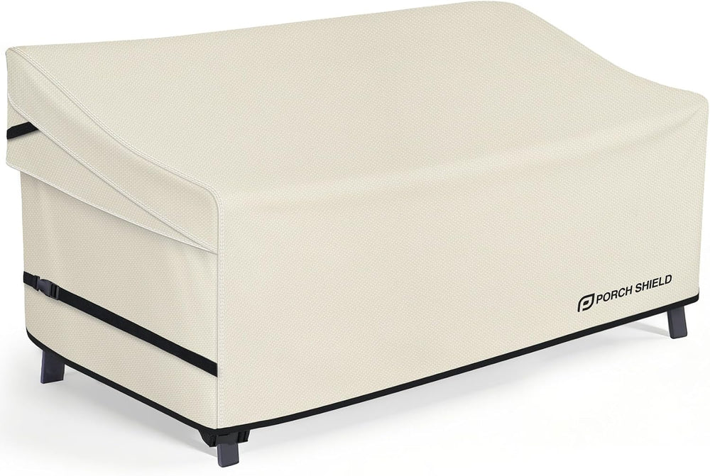 Porch Shield Waterproof Outdoor Sofa Cover 77W x 35D x 35H inch, Beige