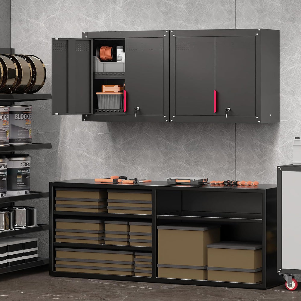 Garage Wall Cabinets,Locking Metal Wall Cabinets for Garage