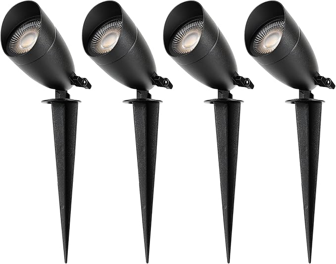 LUTEC 12V Low Voltage Landscape Lighting, Die-cast Aluminum Spot Lights with ...