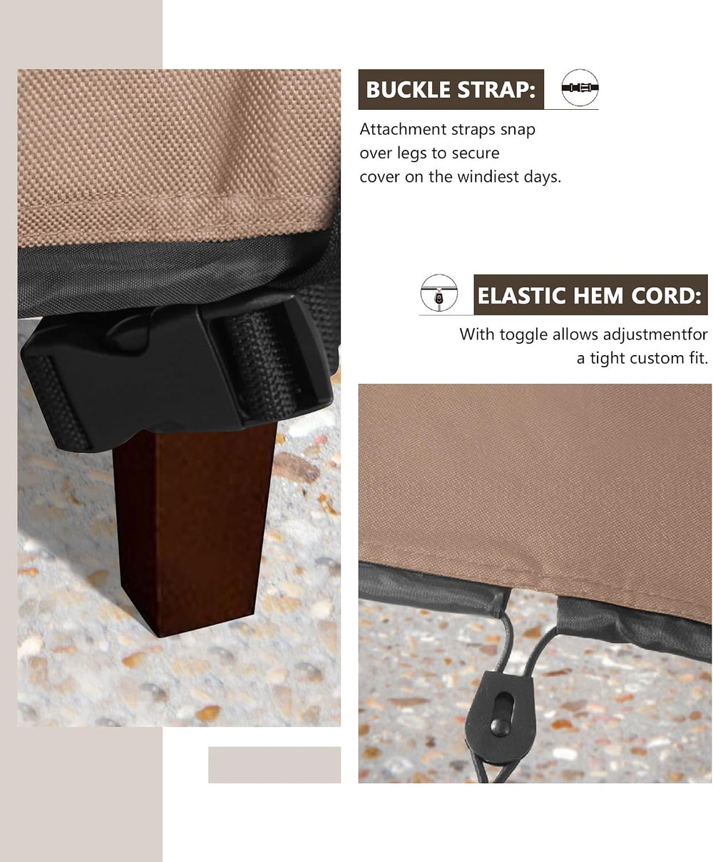 ULTCOVER Waterproof Patio Chair Cover, 32W x 34D x 34H in