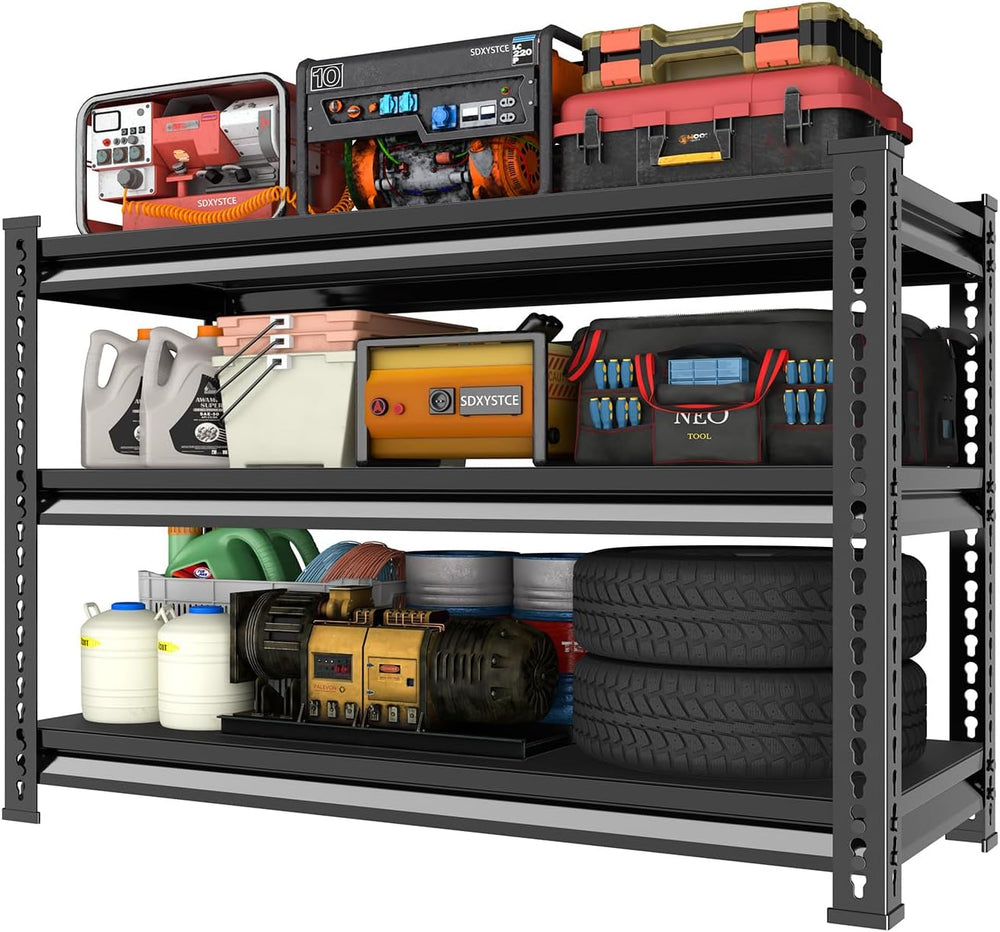 40" W Garage Shelving Heavy Duty, 1350LBS Loads Shelving Units and Stora...