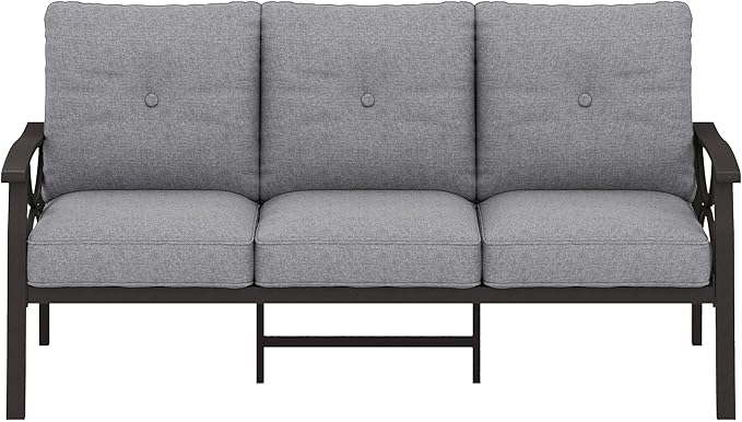 RoyalCraft Patio 3 Seats Sofa, All-Weather Outdoor Couch, Patio Furniture Sof...
