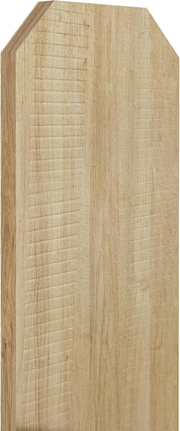 JAXPETY 6ft Dog-Ear Fence Picket 5.9 x 0.5in Fir Wood Fence Boards 40-Pack