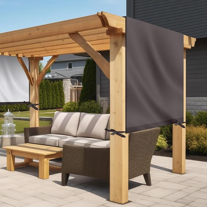 Universal Pergola Replacement Canopy Outdoor Canopy Shade Cover Waterproof Sh...
