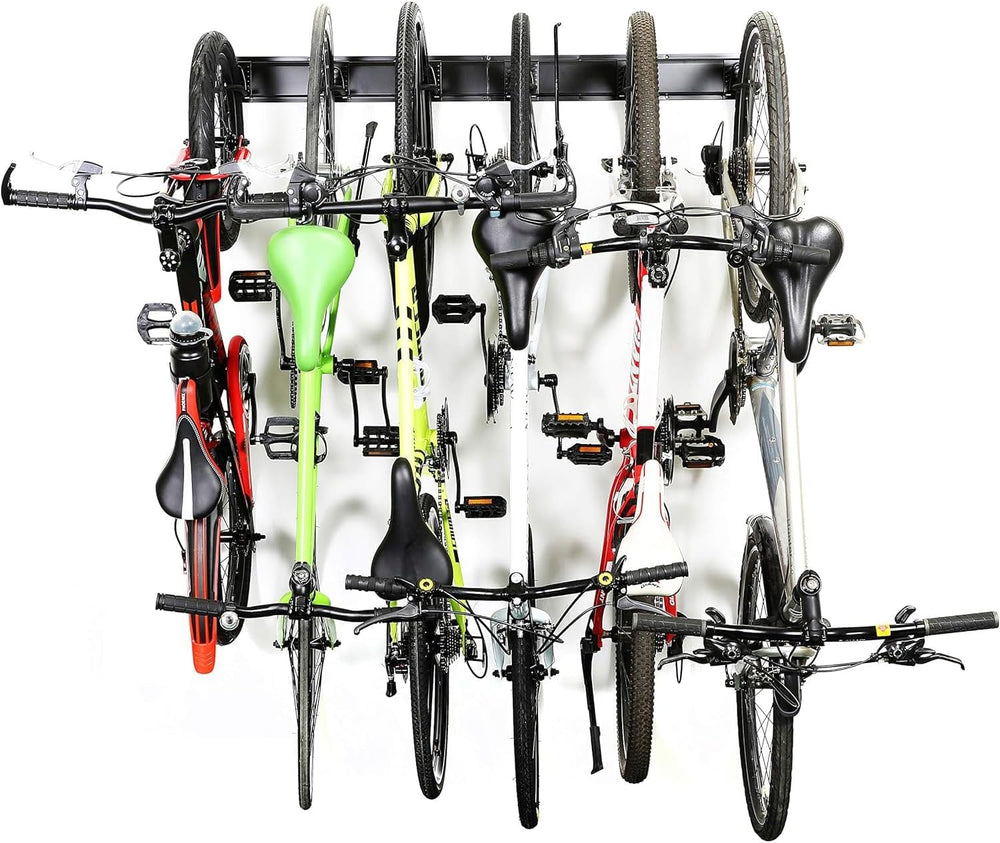 Ultrawall Stainless Steel Bike Storage Rack, Wall Mount 6 Bike Hanger
