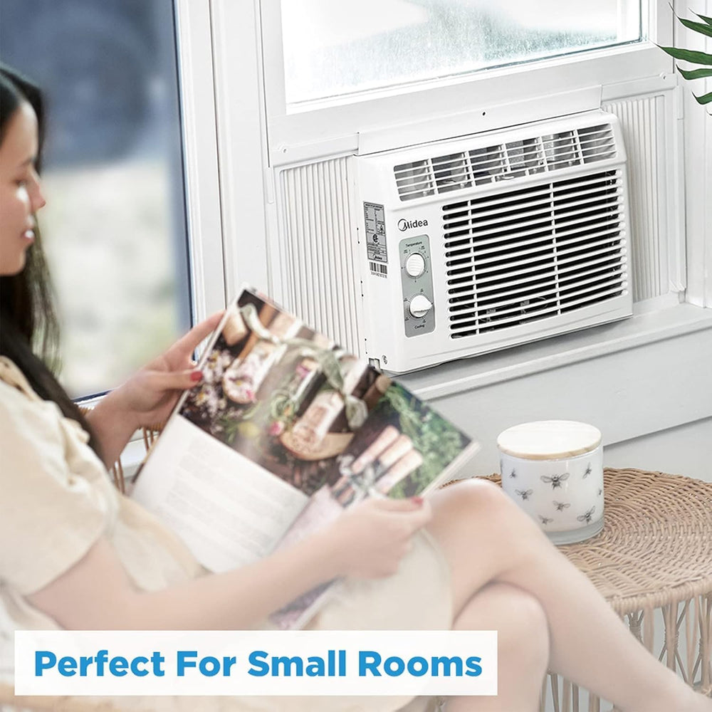 Midea 5,000 BTU EasyCool Small Window Air Conditioner - Cool up to 150 Sq. Ft...