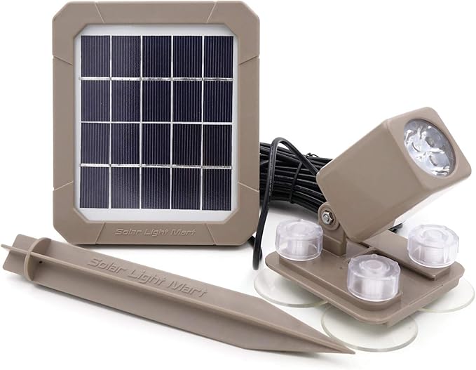 AquaHEX 60X Solar Underwater Submersible Spotlight, Pond Pool Fountain Water ...