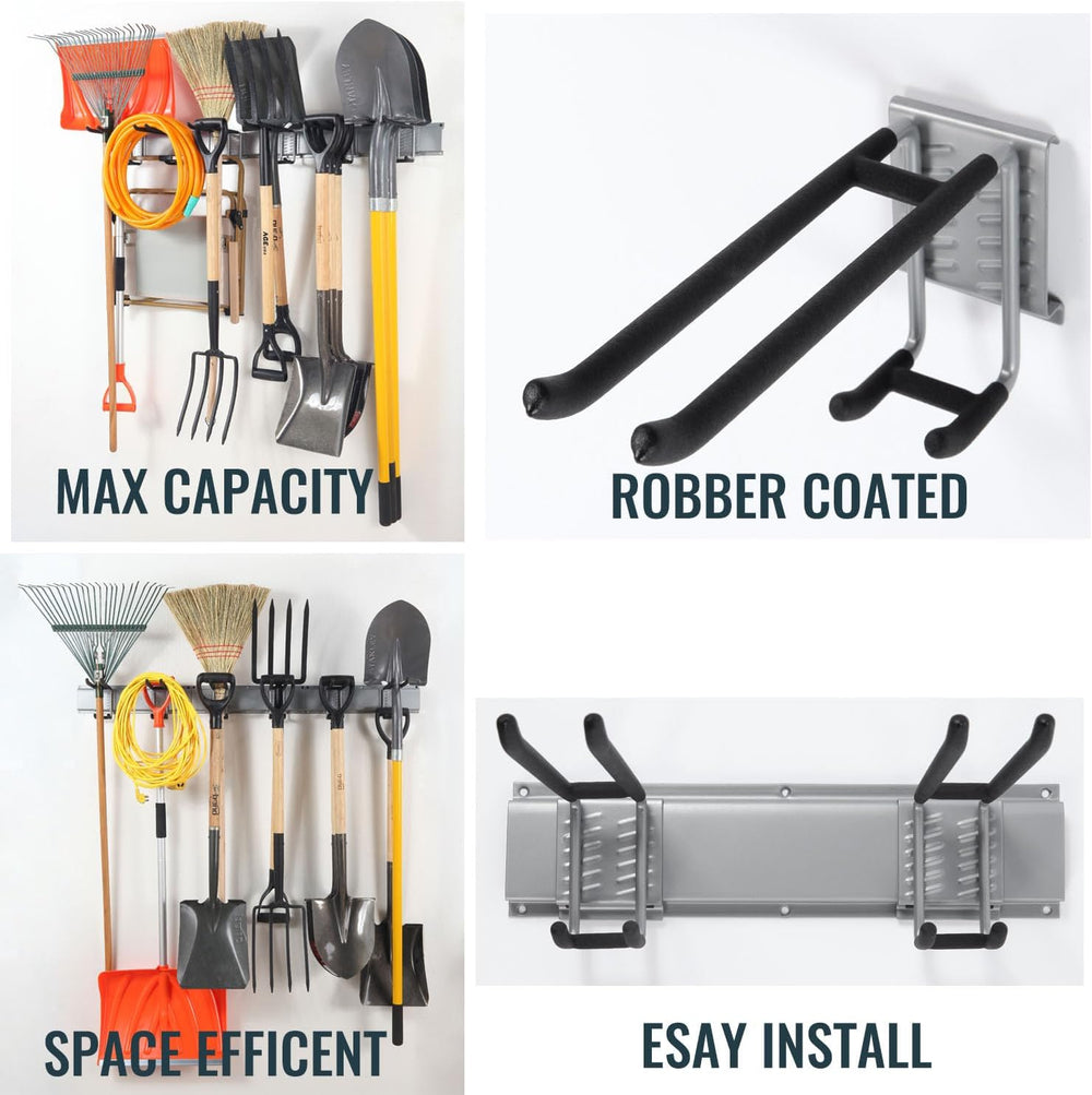 Aking Ace 48-Inch Garage Wall Organizer, Heavy-Duty Hook Set, 350lbs