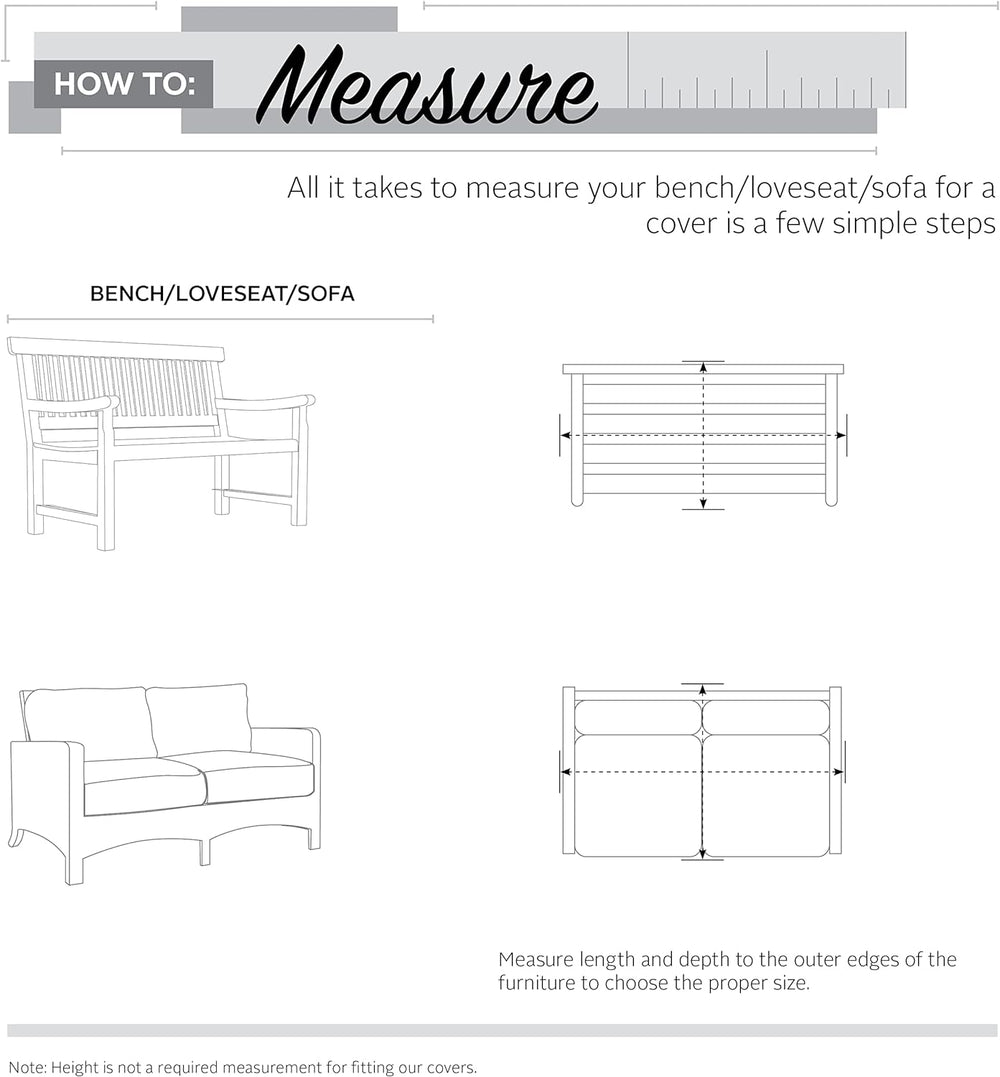 Classic Accessories Veranda Water-Resistant 60 Inch Patio Bench Cover, Patio ...