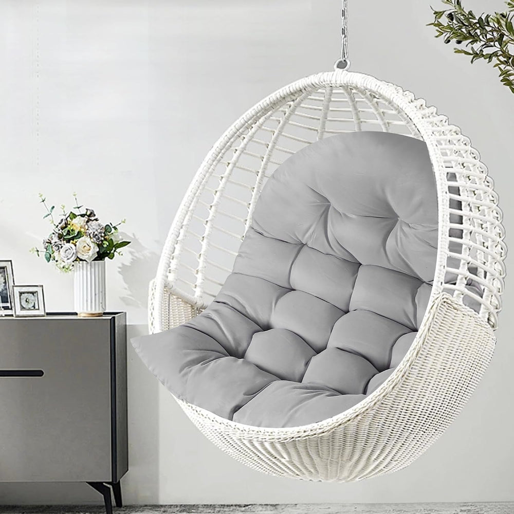 Thicken Egg Chair Cushion Replacement, Outdoor Hammock Swing Cushions with Ti...