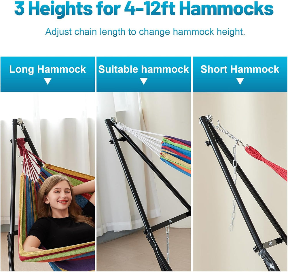 Foldable Hammock Stand,Portable for Outdoor or Indoor,Without Cloth.