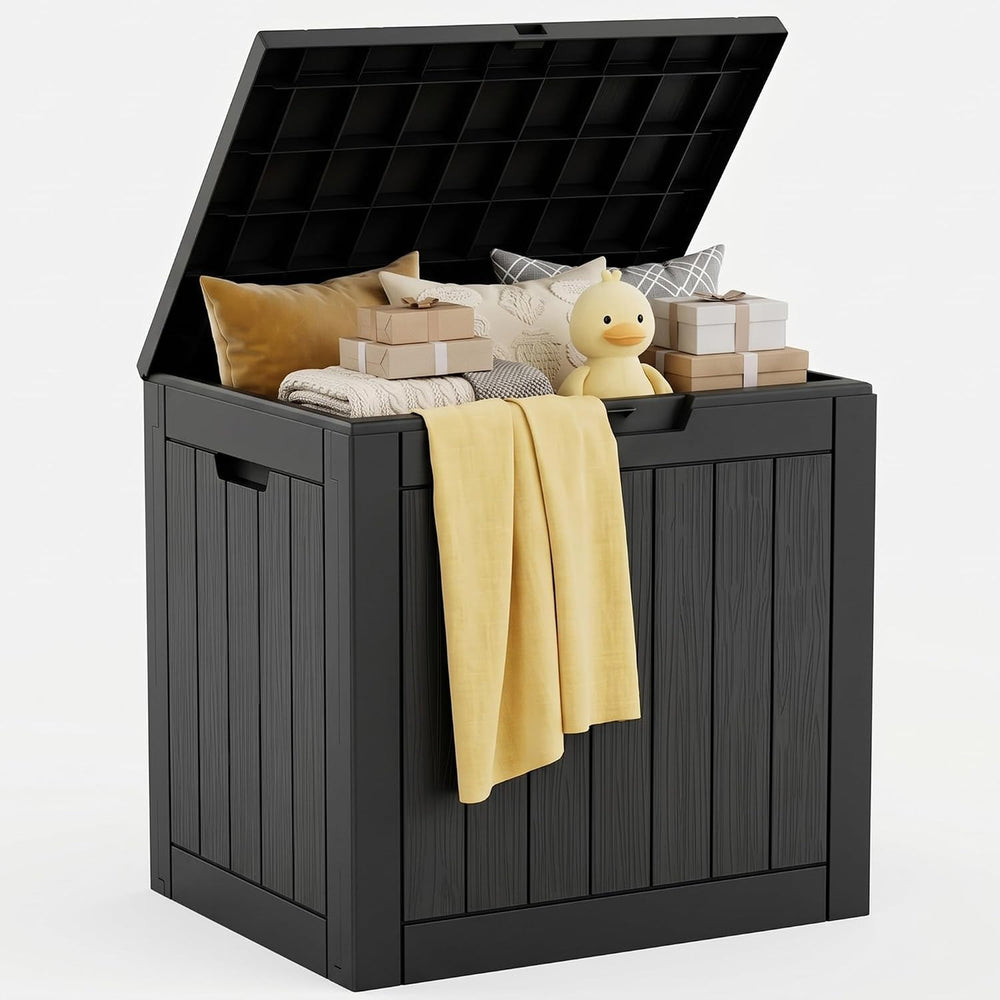 Outdoor Storage Box, 45 Gallon Upgraded Deck Boxes Outdoor Waterproof