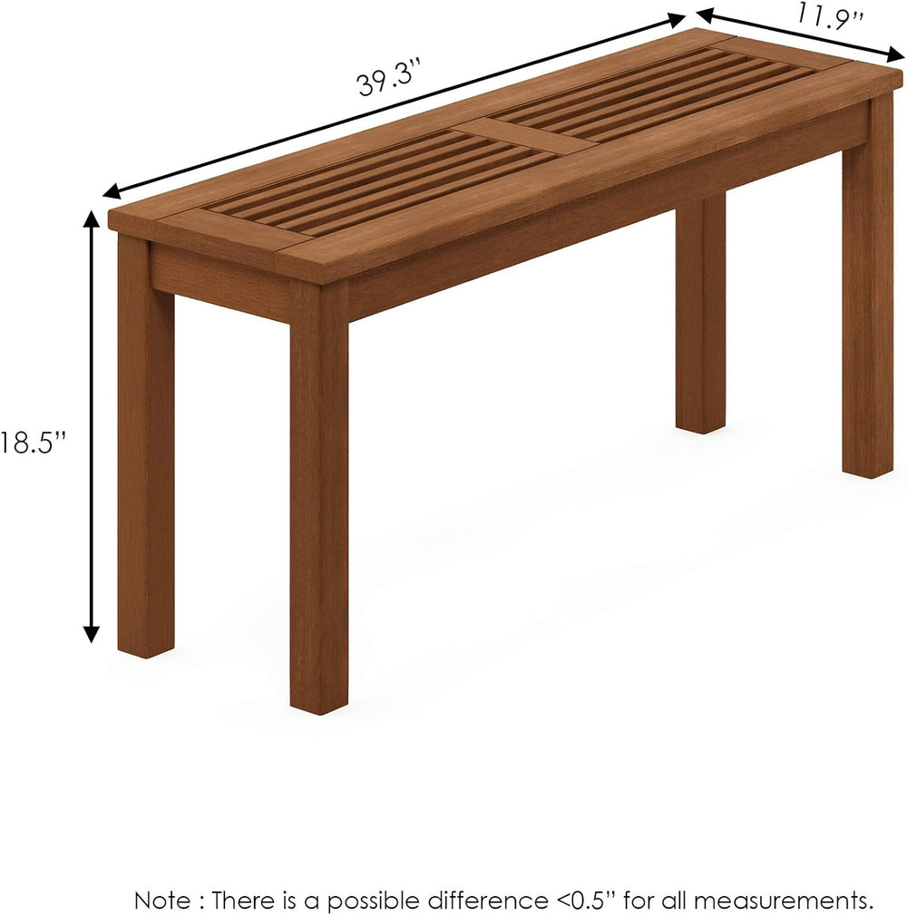 Furinno TIOMAN Outdoor Bench, Promo Backless Garden Bench, for Patio, Garden,...