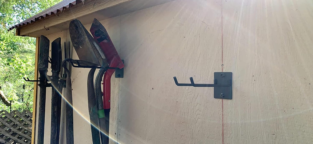 4-Pack Solid Steel Garage Wall Hooks for Tools