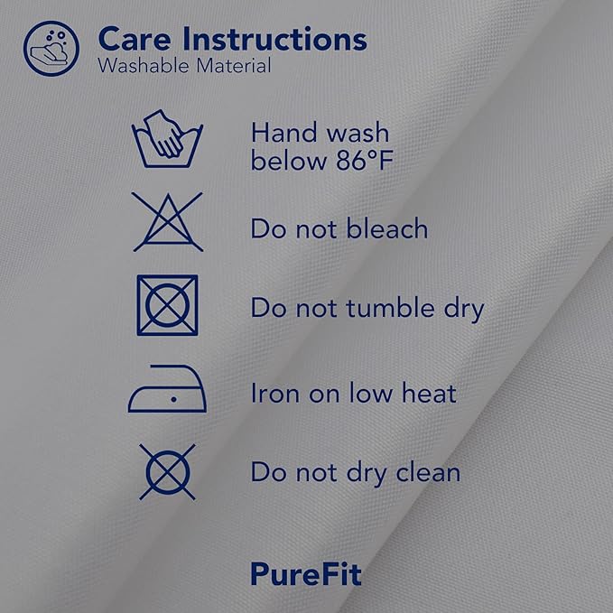PureFit Outdoor Curtains for Patio Waterproof Weatherproof, UV Resistant Outs...