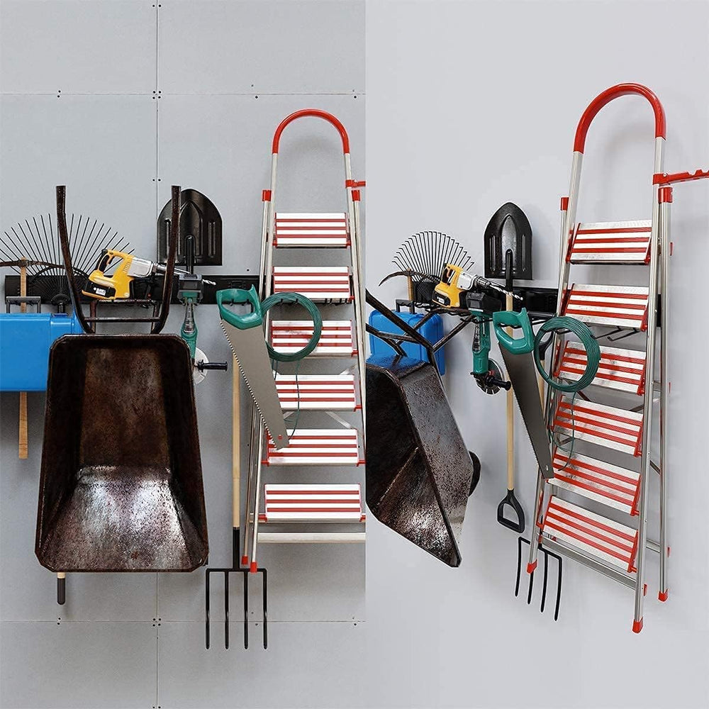 TORACK Tool Storage Rack Heavy Duty Garage Wall Mount Garden Tool Organizer