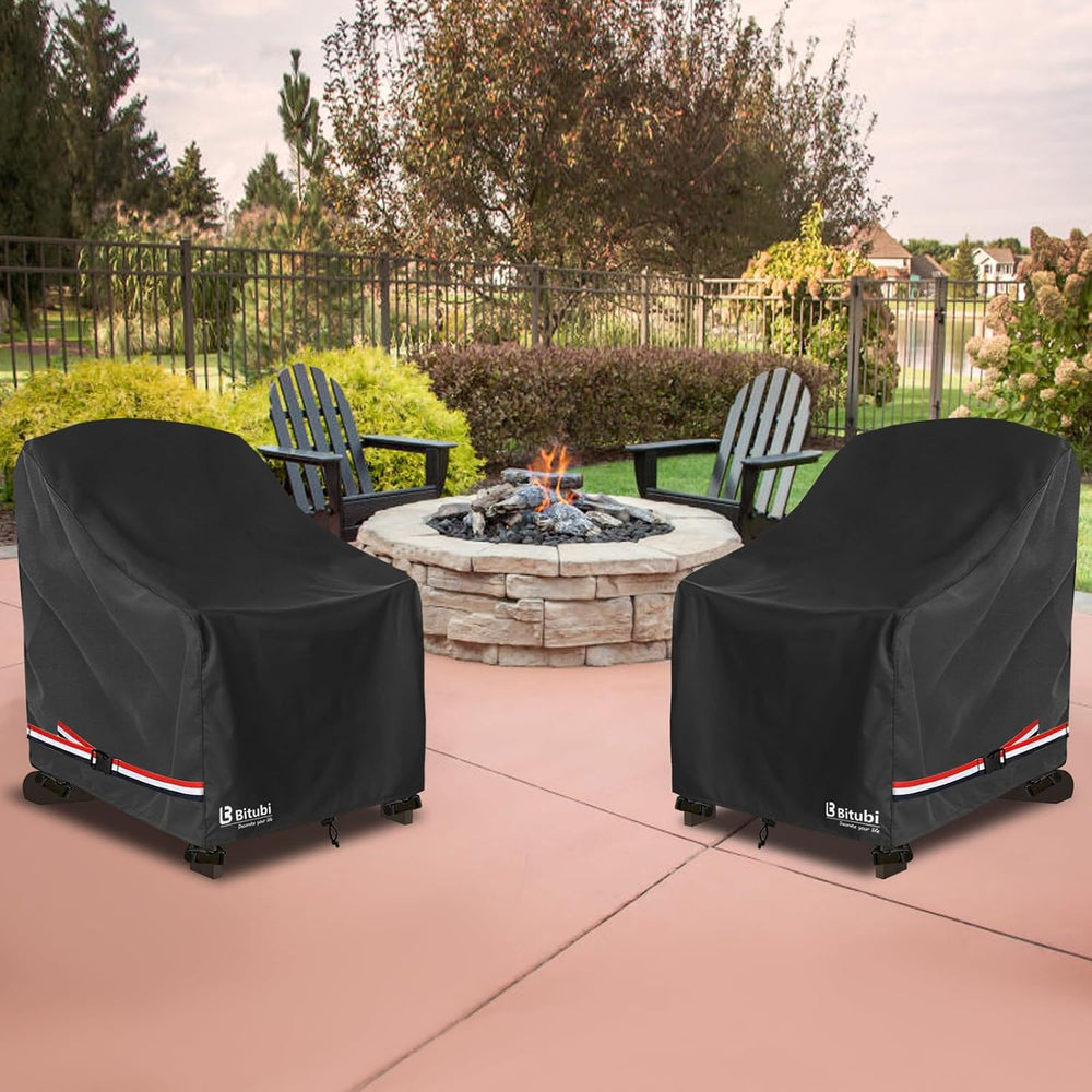 Waterproof 2 Pack Patio Adirondack Chair Cover for Outdoor Chair Size Up to 3...