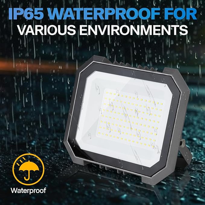 2 Pack LED Flood Lights Outdoor, 200W 20000LM Super Bright Floodlight Outside...