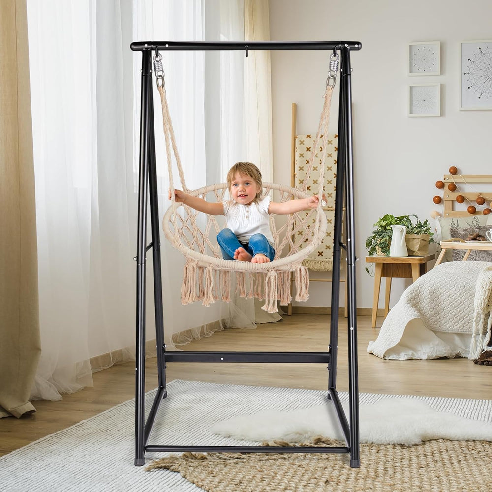 660LBS Heavy Duty Hammock Chair Stand, Universal A-Frame Hanging Chair Stand ...