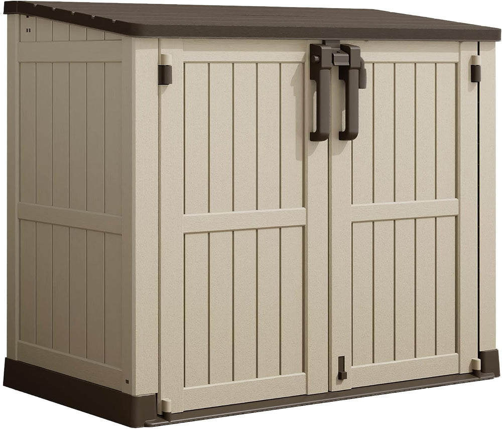 LHBcraft Waterproof Outdoor Storage Box 36 Cu Ft with Lockable Doors,Portable...