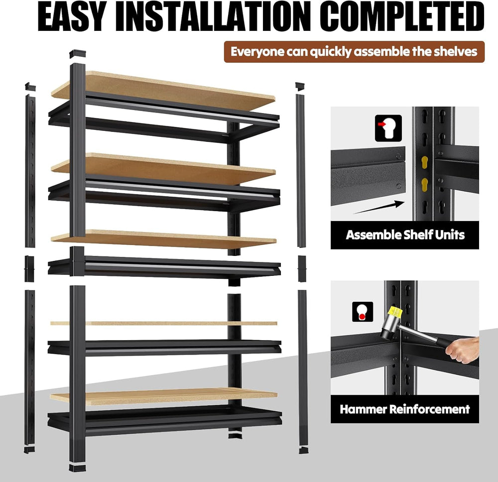 Garage shelving,Adjustable Storage Shelves,MDF 71.2''H*31.5''...