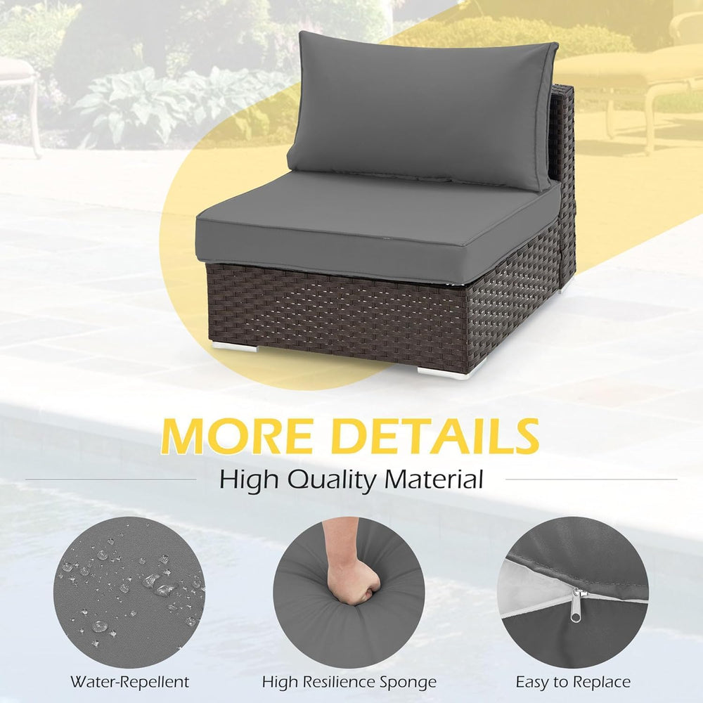 HOMREST Outdoor Replacement Cushions for Patio Furniture,Water-Repellent Sofa...