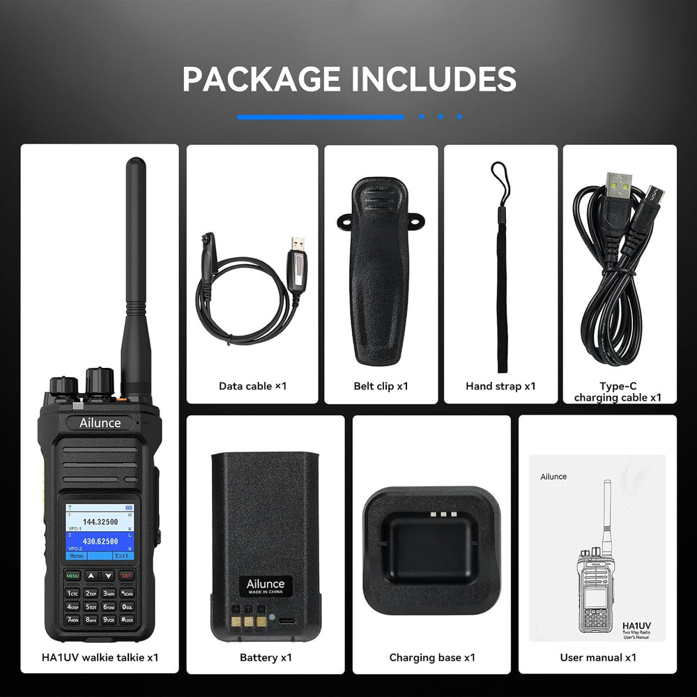 Retevis Ailunce HA1UV Ham Radio,IP67 Waterproof Two Way Radio for Emergency