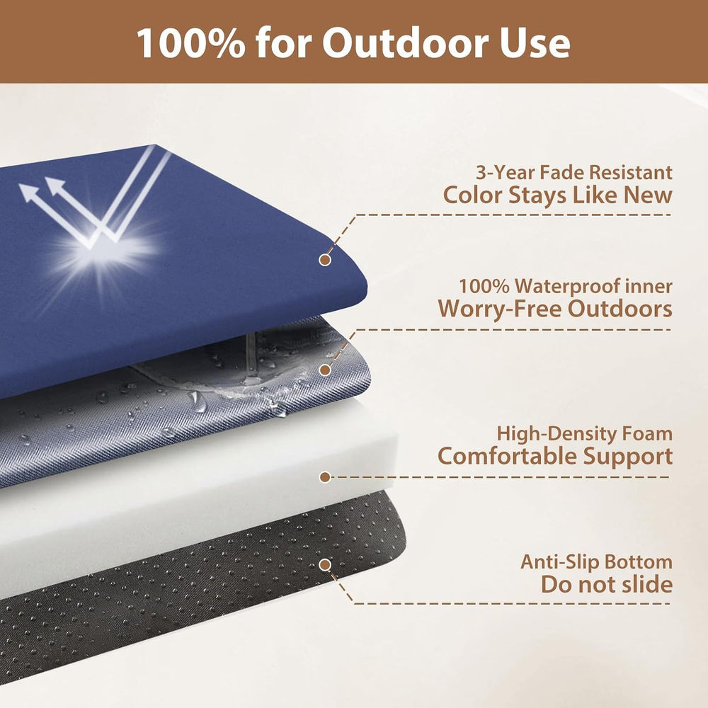 Waterproof Rocking Chair Cushions Outdoor & Indoor