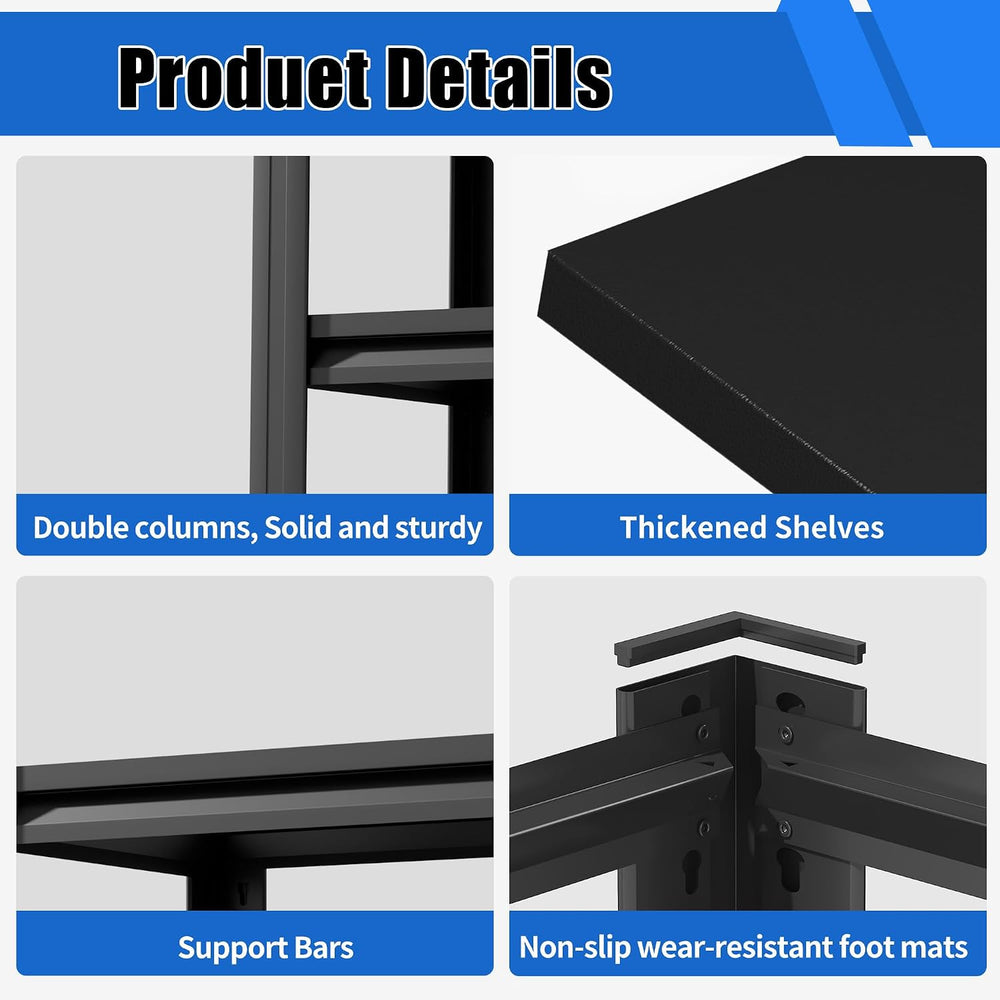 3 Tier Garage Shelving Heavy Duty,Adjustable Storage Shelves Unit