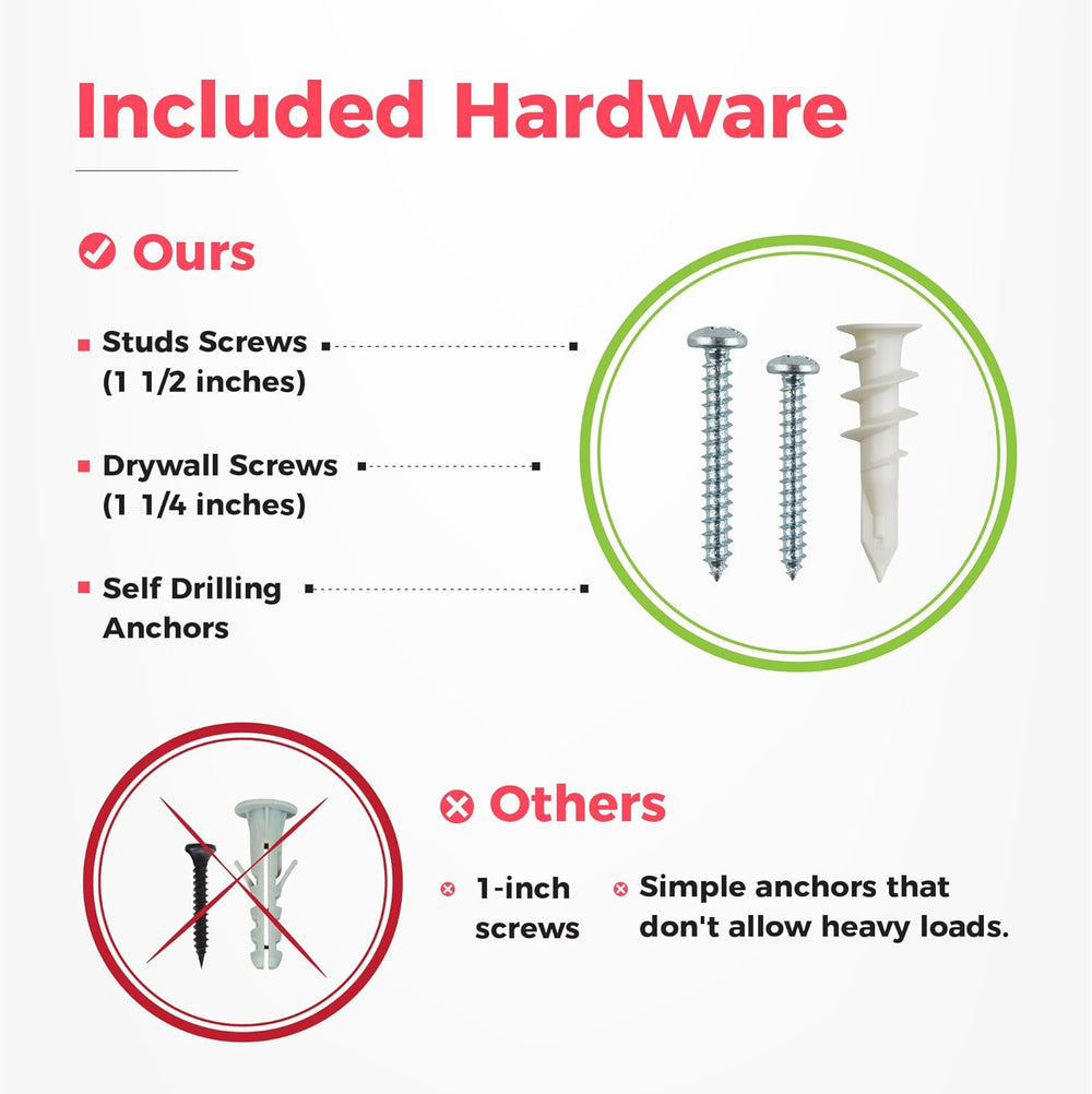 Garage Tool Organizer Wall Mount, 96", 6 Racks 12 Hooks, 600 lbs