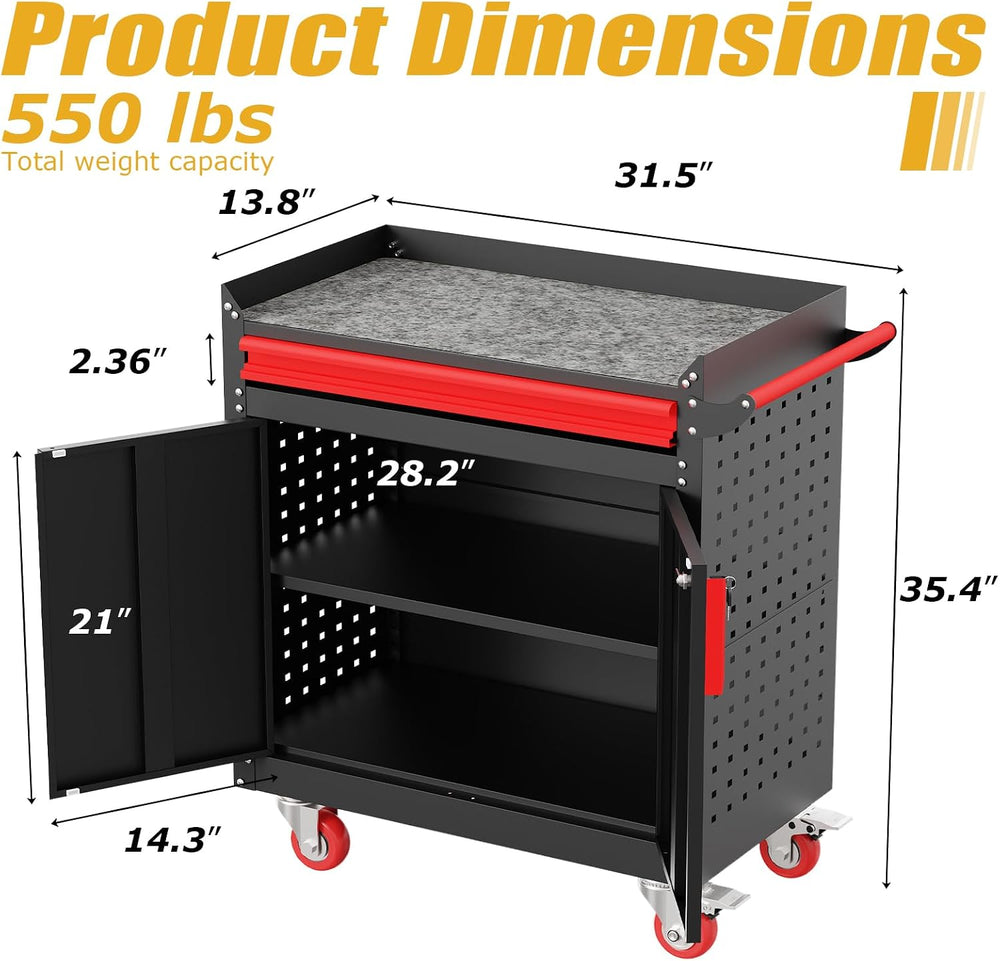Rolling Garage Cabinets,Garage Storage Cabinet with Wheels